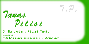 tamas pilisi business card